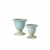SULLIVANS Aqua Ceramic Urns (Set of 2) -Green Haven Store aqua sullivans plant pots cm2891 64 1000