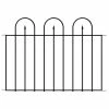 Vigoro Westbrook 36 in. x 48 in. Black Steel Fence Panel (4-Pack) -Green Haven Store black vigoro garden fencing 860329 4pk 64 1000