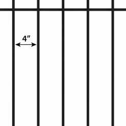 Vigoro Westbrook 36 in. x 48 in. Black Steel Fence Panel -Green Haven Store black vigoro garden fencing 860329 a0 1000