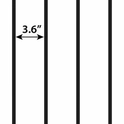 Vigoro Beaumont No Dig 40.4 in. H x 53.7 in. W Black Steel Decorative Fence Gate -Green Haven Store black vigoro garden fencing 860343 40 1000