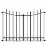 Vigoro Beaumont No Dig 40.4 in. H x 53.7 in. W Black Steel Decorative Fence Gate -Green Haven Store black vigoro garden fencing 860343 64 1000