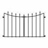 Vigoro Empire/Westbrook 28 in. Black Steel Decorative Fence Gate -Green Haven Store black vigoro garden fencing 860350 64 1000