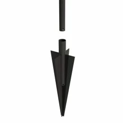 Vigoro Beaumont 53.3 in. x 3 in. x 3 in. Black Steel Fence Post and Stake 14 Vigoro Beaumont 53.3 in. x 3 in. x 3 in. Black Steel Fence Post and Stake -Green Haven Store black vigoro garden fencing 860367 a0 1000