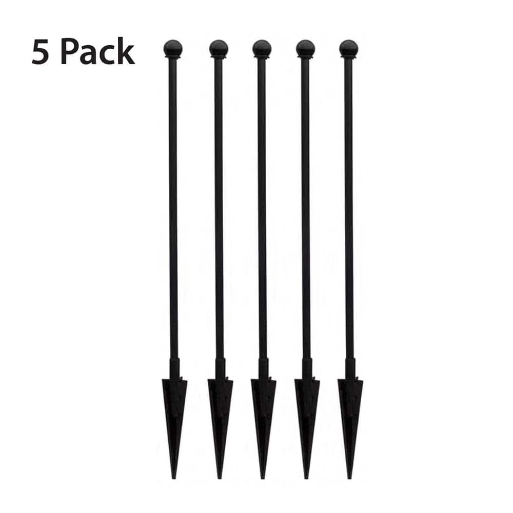 Vigoro Empire/Westbrook 41 in. x 2.3 in. x 2.3 in. Black Steel Fence Post (5-Pack) 3 Vigoro Empire/Westbrook 41 in. x 2.3 in. x 2.3 in. Black Steel Fence Post (5-Pack)