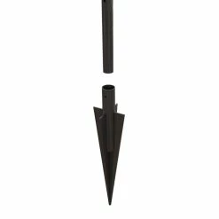 Vigoro Empire/Westbrook 41 in. x 2.3 in. x 2.3 in. Black Steel Fence Post -Green Haven Store black vigoro garden fencing 860398 a0 1000