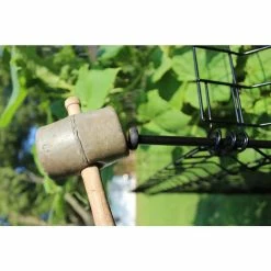 Vigoro 56 in. H Steel Multi-Purpose Black Fence Post (7-Pack) -Green Haven Store black vigoro garden fencing 860428 7pk 1f 1000