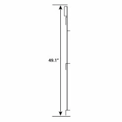 Vigoro 49 in. H Steel No Dig Garden Fence Multi-Purpose Latch (2-Pack) 12 Vigoro 49 in. H Steel No Dig Garden Fence Multi-Purpose Latch (2-Pack) -Green Haven Store black vigoro garden fencing 860435 2pk 40 1000