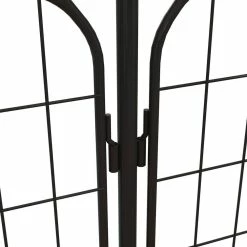 Vigoro Rockdale 41.9 in. Black Steel Fence Gate -Green Haven Store black vigoro garden fencing 860442 1d 1000