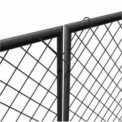 Vigoro 37.3 in. H x 50.2 in. W Steel Diamond Mesh Garden Fence Gate -Green Haven Store black vigoro garden fencing 860657 c3 1000