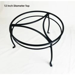 Vigoro 8 in. Black Metal Indoor Plant Stand -Green Haven Store black vigoro plant stands 51470 1f 1000