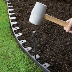Vigoro 20 ft. No-Dig Landscape Plastic Edging Kit 14 Vigoro 20 ft. No-Dig Landscape Plastic Edging Kit -Green Haven Store black vigoro plastic edging 3001 20hd 6 a0 1000