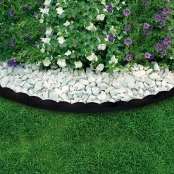 Vigoro 20 ft. x 2.25 in. Black Scalloped Polyethylene No-Dig Edging -Green Haven Store black vigoro plastic edging 3011 20hd 5 4f 1000