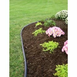 Vigoro 60 ft. x 0.5 in. x 4.5 in. Black Plastic Lawn Edging -Green Haven Store black vigoro plastic edging vig 60c fa 1000