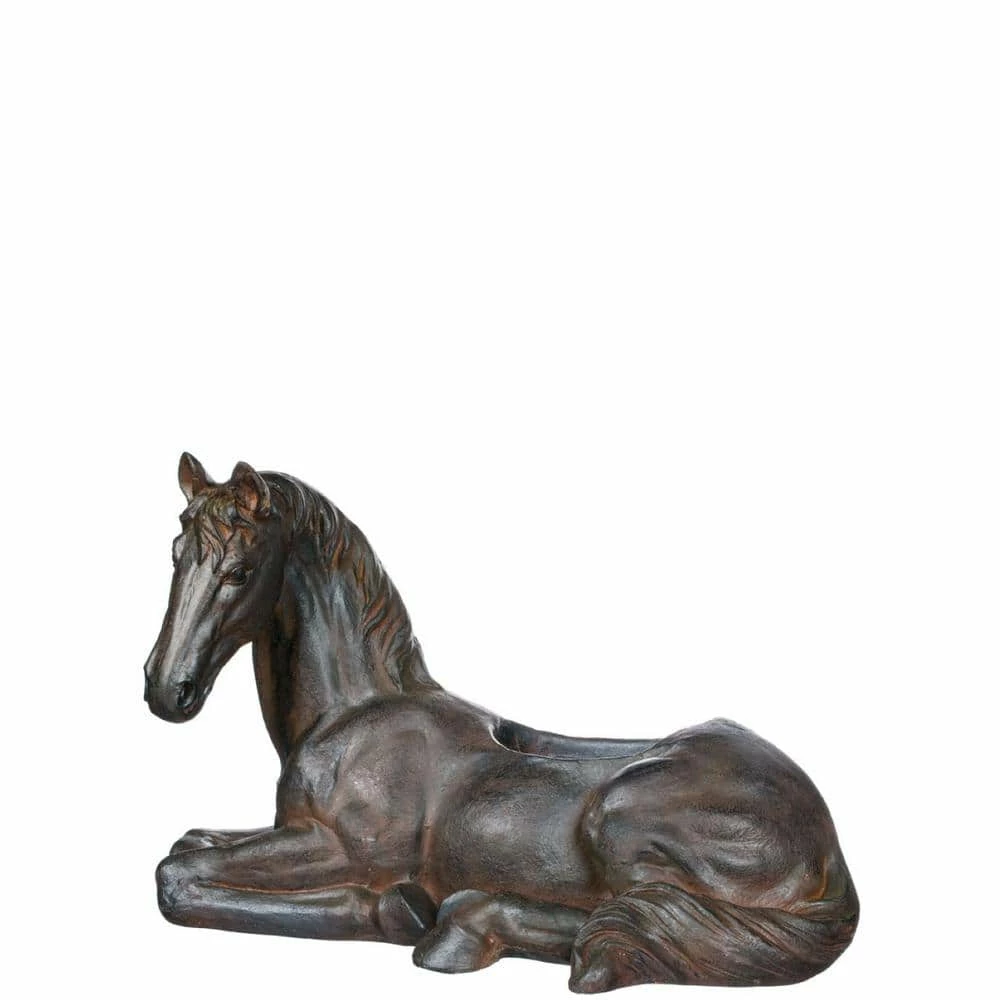 SULLIVANS Brown Resin Horse Planter 3 SULLIVANS Brown Resin Horse Planter