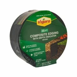 Vigoro 20 ft. Premium Brown Composite Edging -Green Haven Store brown vigoro brick edging 903001vg c3 1000