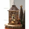 SULLIVANS Brown Metal and Wood Pinecone Lantern -Green Haven Store browns tans sullivans outdoor lanterns met1767 64 1000