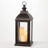 SULLIVANS 25 in. Lantern with 3 LED Pillar Candles 2 SULLIVANS 25 in. Lantern with 3 LED Pillar Candles -Green Haven Store browns tans sullivans outdoor lanterns su65205ab 64 1000