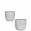 SULLIVANS Gray Cement Flower Pot (Set of 2) 1 SULLIVANS Gray Cement Flower Pot (Set of 2) -Green Haven Store cement sullivans plant pots cmt1134 64 1000
