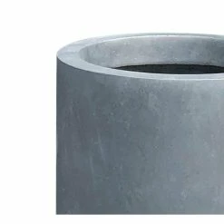 KANTE 15.8 in. W Round Charcoal Concrete/Fiberglass Indoor Outdoor Elegant Planter -Green Haven Store charcoal kante plant pots osc0119c c60121 4f 1000