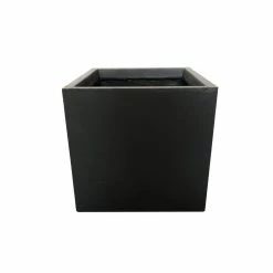 KANTE 12 in. H Square Charcoal Concrete/Fiberglass Indoor Outdoor Elegant Planter -Green Haven Store charcoal kante plant pots osf0001b c60121 c3 1000