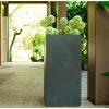 KANTE 20 in. H Square Charcoal Lightweight Concrete/Fiberglass Indoor Outdoor Elegant Tall Planter -Green Haven Store charcoal kante plant pots osf0002a c60121 64 1000