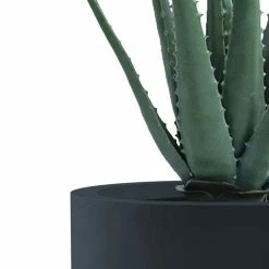 KANTE 31.4" and 23.6"H Charcoal Finish Concrete Tall Planters (Set of 2), Large Outdoor Indoor w/Drainage Hole & Rubber Plug -Green Haven Store charcoal kante plant pots rc0099ab c60121 4f 1000