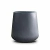 KANTE 11.81 in. x 12.2 in. Round Charcoal Finish Lightweight Concrete & Fiberglass Indoor Outdoor Planter with Drainage Hole -Green Haven Store charcoal kante plant pots rc0149a c60121 64 1000