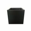 KANTE 12 in. Tall Charcoal Lightweight Concrete Square Modern Outdoor Planter -Green Haven Store charcoal kante plant pots rf0001b c60121 64 1000