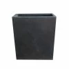 KANTE 26.8 in. Tall Charcoal Lightweight Concrete Modern Long and High Rectangle Planter -Green Haven Store charcoal kante plant pots rf0111a c60121 64 1000