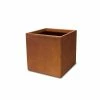 KANTE 16in.H Square Faux Weathering Steel Finish Lightweight Concrete Durable Elegant Planter w/Drainage Hole, Home and Garden -Green Haven Store faux weathering steel kante plant pots rf0001c c91942 64 1000