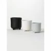 SULLIVANS Black, White & Gray Ceramic Planters - Set Of 3 -Green Haven Store glaze sullivans plant pots cm2970 64 1000