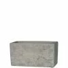 SULLIVANS Gray Cement Rectangular Planter -Green Haven Store gray sullivans plant pots cmt1094 64 1000