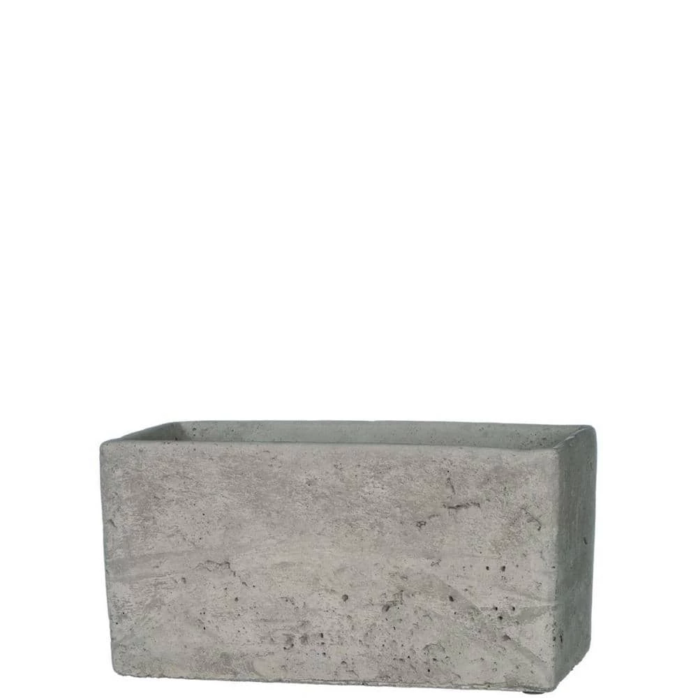 SULLIVANS Gray Cement Rectangular Planter 3 SULLIVANS Gray Cement Rectangular Planter