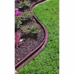 Vigoro EcoBorder 4 ft. Green Rubber Landscape Edging (48-Count/Pallet) -Green Haven Store green vigoro rubber edging ecobrd gr 48 31 1000