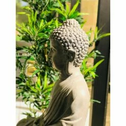 KANTE 25.6 in. H Natural Concrete/Fiberglass Indoor Outdoor Sitting Meditating Zen Buddha Statue 19 KANTE 25.6 in. H Natural Concrete/Fiberglass Indoor Outdoor Sitting Meditating Zen Buddha Statue -Green Haven Store kante garden statues osp141006 c80021 44 1000