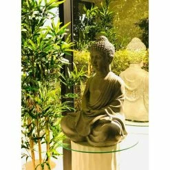 KANTE 25.6 in. H Natural Concrete/Fiberglass Indoor Outdoor Sitting Meditating Zen Buddha Statue 15 KANTE 25.6 in. H Natural Concrete/Fiberglass Indoor Outdoor Sitting Meditating Zen Buddha Statue -Green Haven Store kante garden statues osp141006 c80021 66 1000