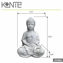 KANTE Lightweight Sitting Meditating Buddha Zen Indoor -Green Haven Store kante garden statues r141006 c80021 44 1000