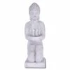 KANTE 12.8 in. H Gray Cement Buddha Garden Statue Tealight Candle Holder Ornament -Green Haven Store kante garden statues sx20200175 64 1000