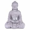 KANTE 14.17 in. H Gray Cement Meditating Buddha Garden Statue Tealight Candle Holder Ornament 2 KANTE 14.17 in. H Gray Cement Meditating Buddha Garden Statue Tealight Candle Holder Ornament -Green Haven Store kante garden statues sx20200179 64 1000