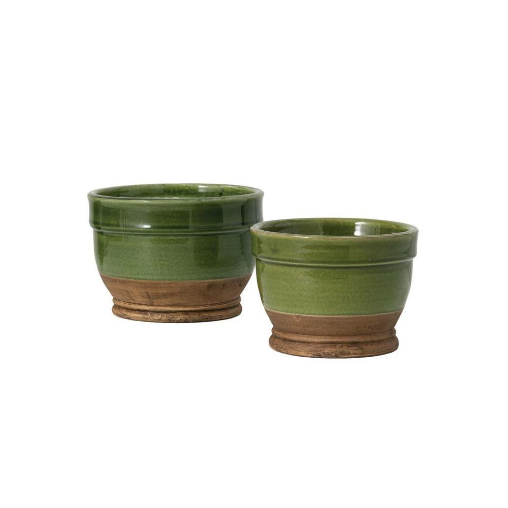 SULLIVANS Multi-Color Ceramic Planter (Set of 2) 3 SULLIVANS Multi-Color Ceramic Planter (Set of 2)