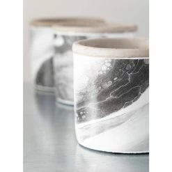 SULLIVANS Multi-Color Cement Fluid Pattern Container (Set of 3) 8 SULLIVANS Multi-Color Cement Fluid Pattern Container (Set of 3) -Green Haven Store multicolor sullivans plant pots cmt1192 4f 1000