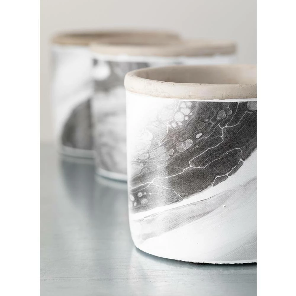 SULLIVANS Multi-Color Cement Fluid Pattern Container (Set of 3) 5 SULLIVANS Multi-Color Cement Fluid Pattern Container (Set of 3) - Image 3