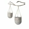 SULLIVANS Multi-Color Metal Hanging Planters (Set of 2) -Green Haven Store multicolor sullivans plant pots met1676 64 1000