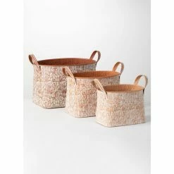 SULLIVANS Multi-Color Metal Speckled Planter (Set of 3) 9 SULLIVANS Multi-Color Metal Speckled Planter (Set of 3) -Green Haven Store multicolor sullivans plant pots met1694 1f 1000