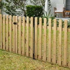 Vigoro 37.1 in. H x 45.35 in. W Cedar Garden Fence Panel -Green Haven Store natural cedar wood vigoro garden fencing 860664 c3 1000