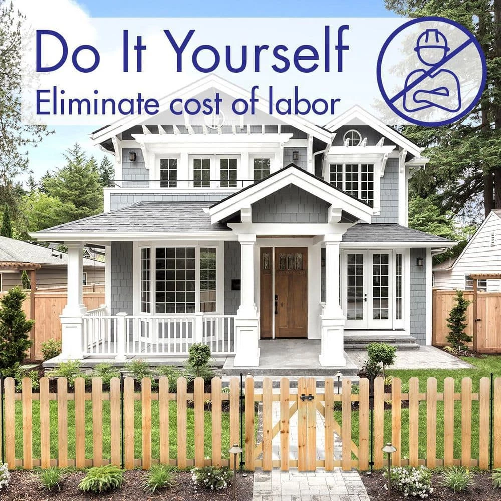 Vigoro 37.1 in. H x 48.3 in. W Cedar Garden Fence Gate 15 Vigoro 37.1 in. H x 48.3 in. W Cedar Garden Fence Gate - Image 13