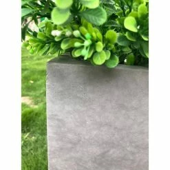 KANTE 23 in. L Rectangular Natural Concrete/Fiberglass Indoor Outdoor Elegant Long Planter -Green Haven Store natural concrete kante plant pots osf0104a c80021 4f 1000