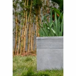 KANTE 15 in. W Square Natural Concrete/Fiberglass Indoor Outdoor Elegant Planter -Green Haven Store natural concrete kante plant pots osf0128b c80021 4f 1000