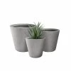 KANTE Large, Medium, Small Round Natural Finish Lightweight Concrete and Weather Resistant Fiberglass Planters (Set of 3) 2 KANTE Large, Medium, Small Round Natural Finish Lightweight Concrete and Weather Resistant Fiberglass Planters (Set of 3) -Green Haven Store natural concrete kante plant pots rc0154bcd c80021 64 1000