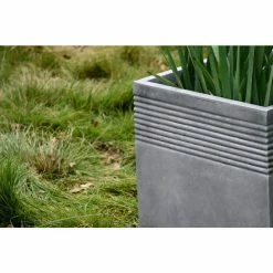KANTE Small 15 in. Tall Natural Lightweight Concrete Modern Square Outdoor Planter 25 KANTE Small 15 in. Tall Natural Lightweight Concrete Modern Square Outdoor Planter -Green Haven Store natural concrete kante plant pots rf0128b c80021 4f 1000